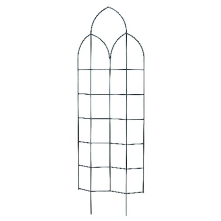 Panacea 72 in. H Black Steel Trellis 89658